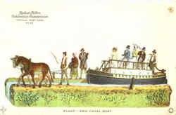 Float Erie Canal Boat Postcard