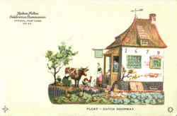 Float Dutch Doorway Postcard