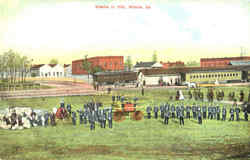 Atlanta In 1856 Firemen Postcard