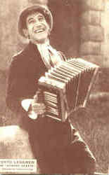 Otto Lederer In Hungry Hearts Accordian Postcard