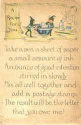 A Recipe For You Postcard