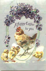 A Happy Easter To You Postcard
