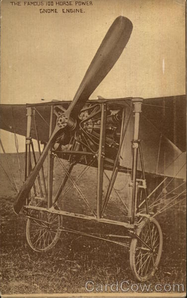 The famous 100 horse power Gnome engine Aircraft