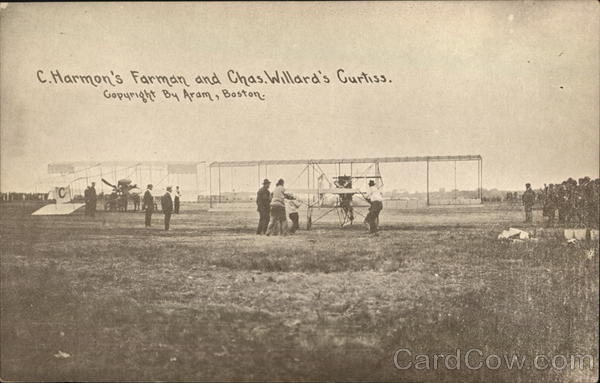 C. Harmon's Farman and Chas. Willard's Curtiss Aircraft