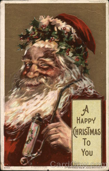 A Happy Christmas to You - Smiling Santa Claus