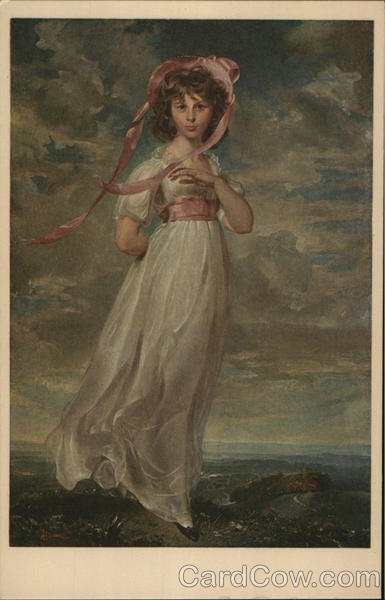 girl with hat blowing in the wind - Pinkie - Miss Sarah Moutlon-Barrett