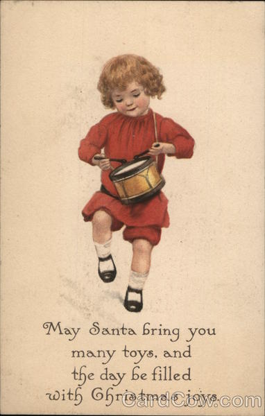 Little boy drumming Children