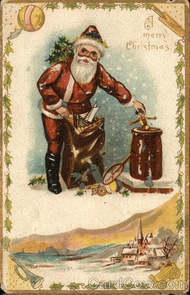 Santa With Sack of Toys Santa Claus