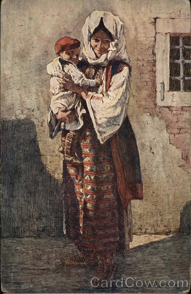 Painting of Woman and Child Art