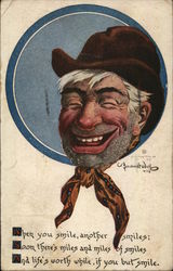 Smiling Cowboy Bernhardt Wall Postcard Postcard Postcard