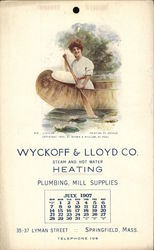 Wyckoff & Lloyd Co. Calendar - July 1907 Postcard
