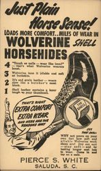 Wolverine Shell Horsehides Advertising Postcard Postcard