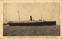 Ocean S.S. Co. of Savannah - "Savannah Line" - S. S. City of Savannah Ocean S.S. Co. of Savannah - "Savannah Line" - S. S. City of Savannah