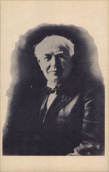Portrait of Thomas Alva Edison 1874-1931 American inventor Men Postcard Postcard