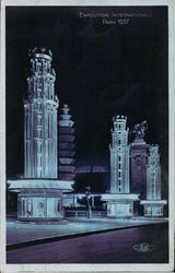 Exposition International Paris 1937 - Voie Triomphale (ste Philips) Postcard