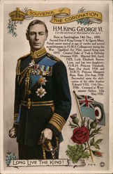 H. M. King George VI Postcard