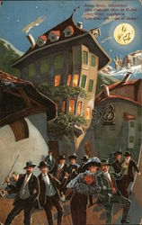 Celebration in Bolzano Germany Postcard Postcard Postcard
