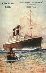Red Star Line Triple-Screw "Pennland" (ex.Pittsburgh) 16,332 tons Red Star Line Triple-Screw "Pennland" (ex.Pittsburgh) 16,332 tons