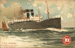 Large Boat In Water T.S.S. "Kroonland" Large Boat In Water T.S.S. "Kroonland"