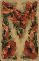 flowers shaped into an M Postcard