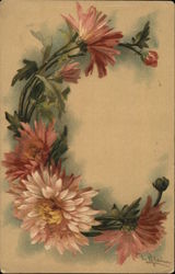Carnations shaped into a C Postcard