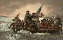 Washington Crossing the Delaware Postcard