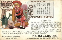 F. E. Ballou Co. Calendar - May 1913 Buster Brown Postcard