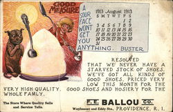 F.E. Ballou Co., Buster Brown Shoes Providence, RI Advertising Postcard Postcard Postcard