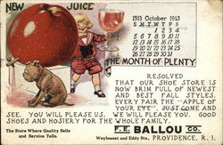 F.E. Ballou Shoe Company Postcard