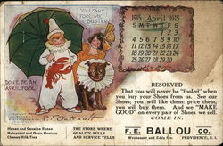 F.E. Ballou Shoes Providence, RI Advertising Postcard Postcard Postcard