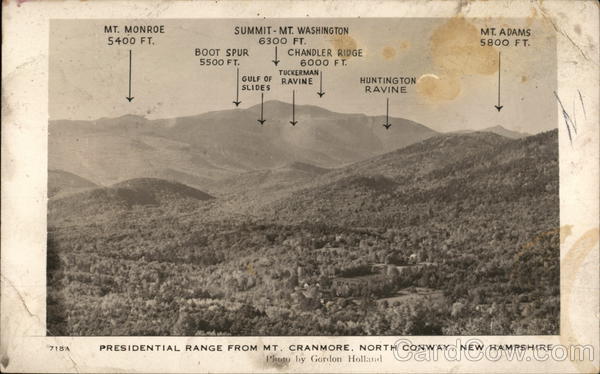 Presidential Range from Mt. Cranmore North Conway New Hampshire