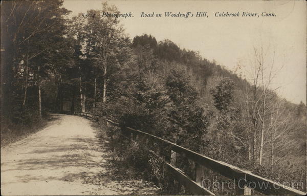 Road on Woodruff's HIll, Colebrook River, Conn. Winsted Connecticut