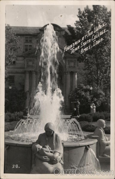Fountain at the Union - Iowa State College Ames