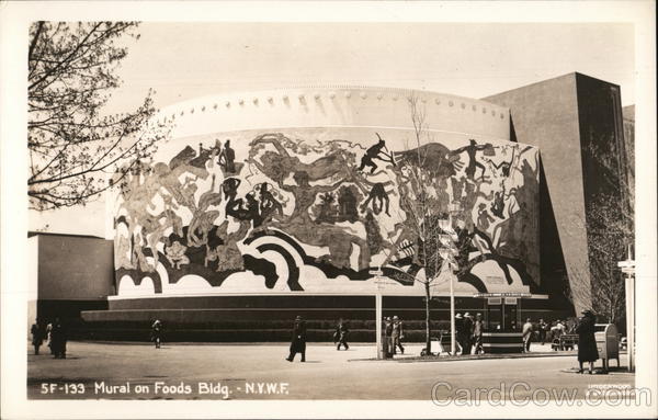 Mural on Foods Building - New York Worlds Fair 1939 NY World's Fair