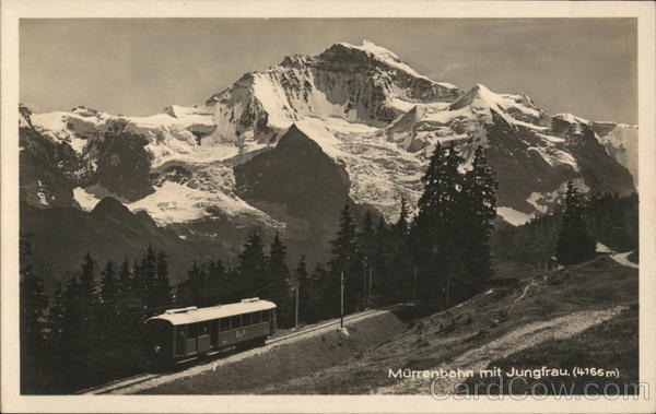 Railway and Jungfrau Switzerland