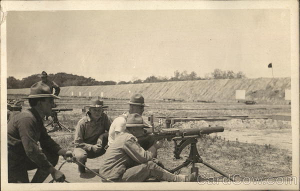 Soldiers Practicing at an Artillery Range Military