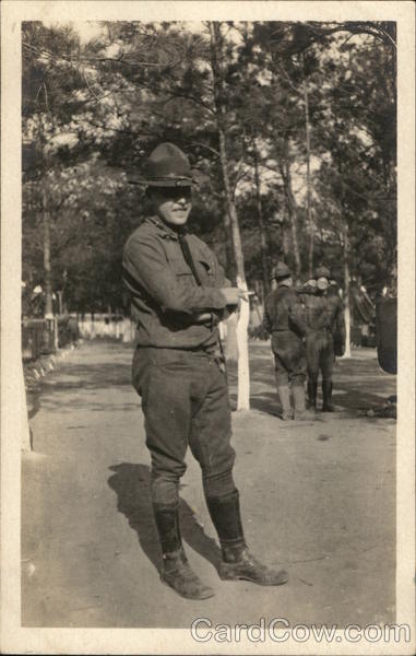 Soldier Posing in Camp People in Uniform