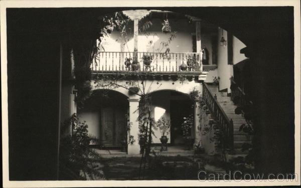 Courtyard Scene Guatemala Central America