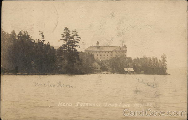 Looking Across the Water at Hotel Stanmore - Long Lake, NY New York