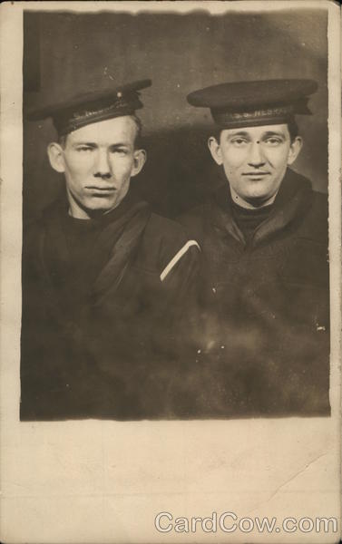 Portrait of 2 Sailors from USS Nebraska Navy