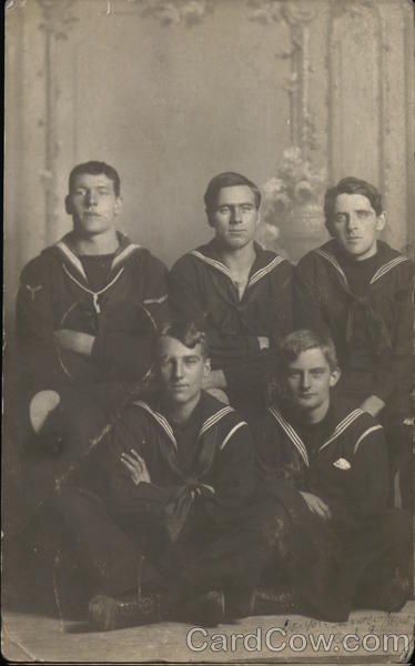 Five Young Sailors Posing for a Portrait Guantanamo Bay Cuba