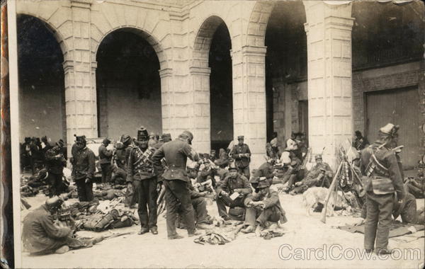 1914 Mexican Soldiers, Mexican Revolution Veracruz Mexico