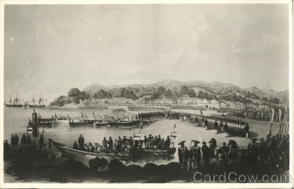 Commodore Perry Landing in Japan Navy