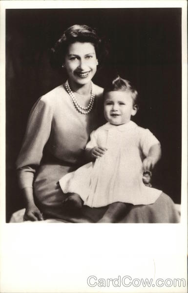 Princess Elizabeth with Prince Charles Royalty