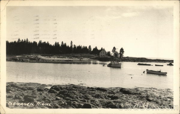 Boats in Water in Newagen Maine