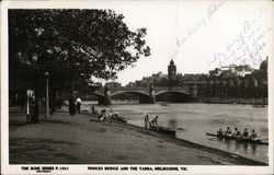 Princes Bridge and the Yarba, Melbourne, Vic. Princes Bridge and the Yarba, Melbourne, Vic.