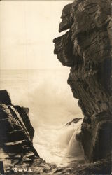 Thunder Hole: a receding wave Mount Desert Island, ME Postcard Postcard Postcard
