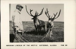 Abraham Lincoln of the Arctic Kotzebue, Alaska Postcard