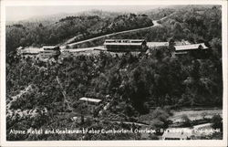 Alpine Motel and Restaurant atop Cumberland Overlook Burkesville, KY Postcard Postcard Postcard