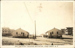 38th Infantry Training Battalion, Camp Croft. SC South Carolina Postcard Postcard Postcard